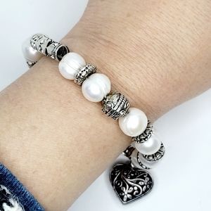 Hand made Large Freshwater Pearls Bracelet